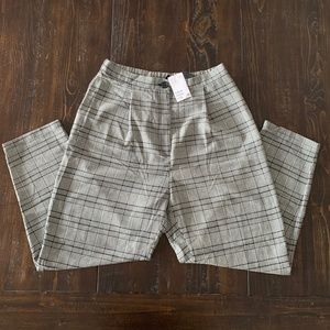 H&M ● Black and White Plaid Pants